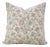 Fabdivine Jarul Block Print Pillow Cover 24x24 Inch Linen Blend Handmade Accent Cushion For Sale