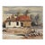 Late 20th Century Tom Keyes Rustic Adobe Farmhouse Painting For Sale