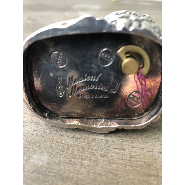 Shabby Chic Vintage Reed & Barton Musical Memories Easter Bunny For Sale - Image 3 of 3