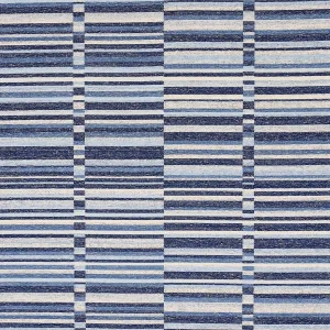 Schumacher Tierra Stripe Fabric, Blue
