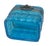 Blue Czechoslovakia Pressed Glass Box For Sale - Image 4 of 6