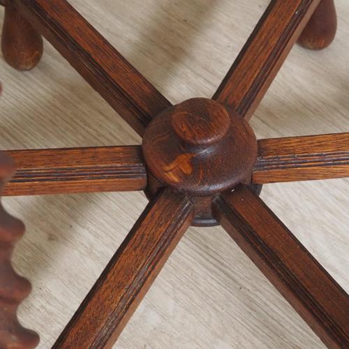 Antique Baroque Style Side Table with Twisted Columns, 1890 For Sale - Image 10 of 14