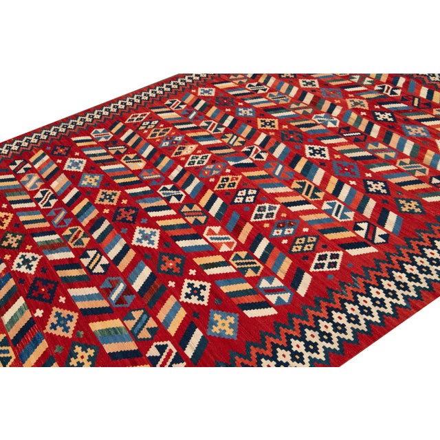 21st Century Contemporary Kilim Rug 7 '4'' X 10'. For Sale - Image 10 of 13