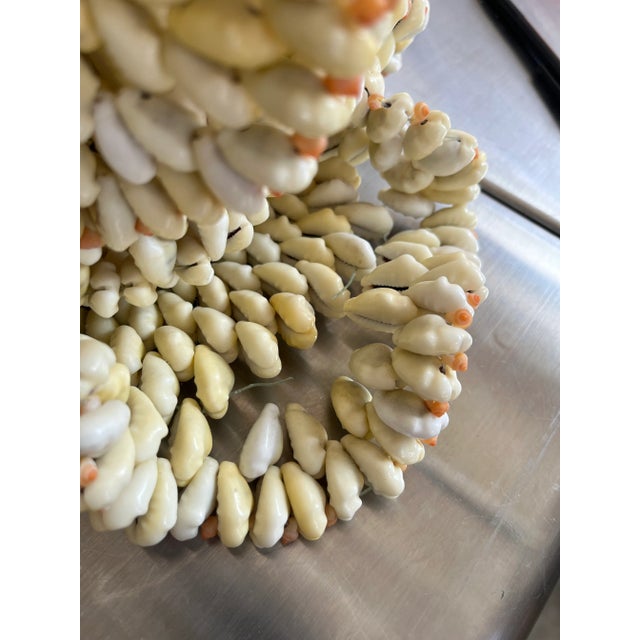 Shell Vintage Ruffled Shell Vase Candle Holder For Sale - Image 7 of 7