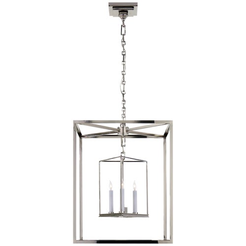 Chapman & Myers for Visual Comfort Signature Osborne Lantern in Polished Nickel