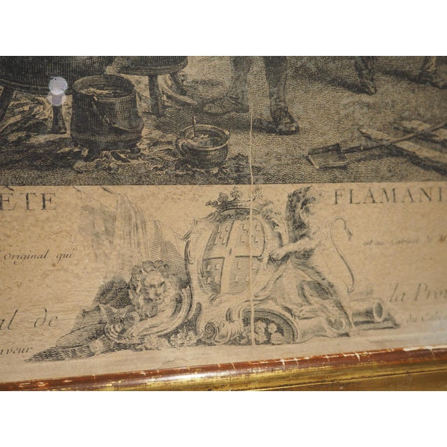 La 3ème Fête Flamande 18th Century Lithograph by Jacques-Philippe Le Bas For Sale - Image 9 of 18