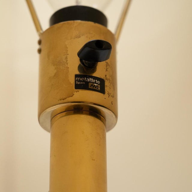 Gold Vintage New York Lamp by Metalarte Hansen, 1970 For Sale - Image 8 of 10