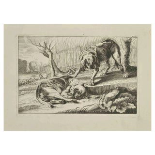 Jean Lepautre, Wildlife, Etching, 18th Century For Sale