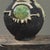 Black Vintage Brutalist Raku Fired Sculptural Vase For Sale - Image 8 of 12