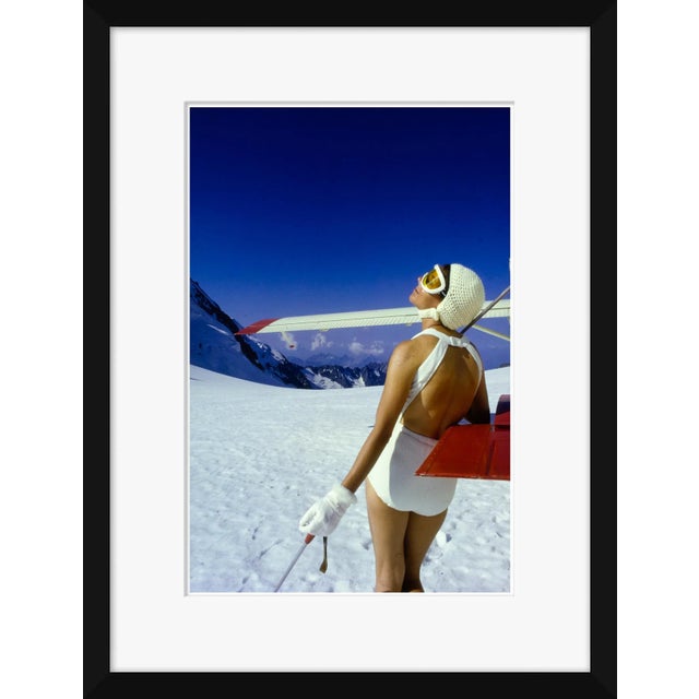 "Model in Snow", Framed Photograph MATERIALS: Archival Giclee Print. High quality materials and craftsmanship. Artisian...