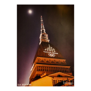 2006 Italian Sports Poster - Turin Winter Olympics, Mole Antonelliana (Photography), La Stampa