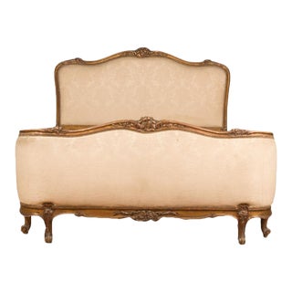 1920 French Louis XV Style Queen Size Bedframe For Sale
