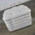 Vintage Brunschwig & Fils St. Andrews Tufted Ottoman in Robert Allen Avanzata Glacier Fabric For Sale - Image 9 of 13
