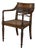 19th Century British Mahogany Edwardian Hand-Carved Armchair For Sale