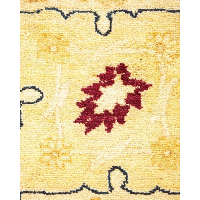 Traditional Mogul, One-of-a-Kind Hand-Knotted Area Rug in Ivory, 8' 3" x 9' 10" For Sale - Image 3 of 8