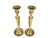 Rustic European Mid 20th Century Solid Brass Candlestick Candle Holders- Set of 2 For Sale - Image 3 of 5