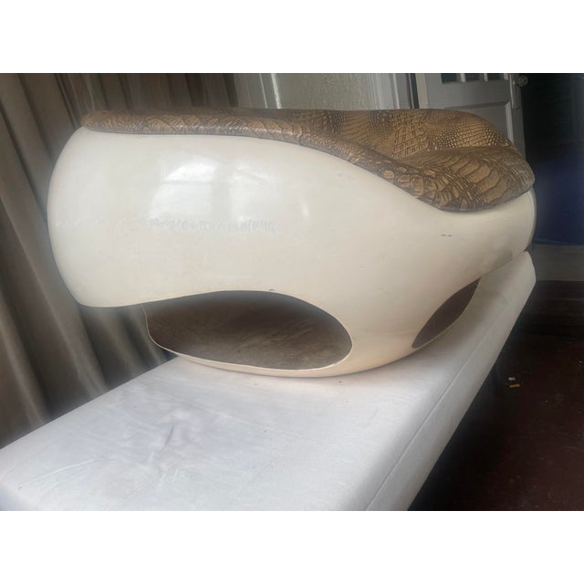 Eggshell 1968 Mid Century Modern Mario Sabot Space Age Pod Lounge Chairs - Set of 2 For Sale - Image 8 of 12