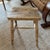 19th Century English Rustic Weathered Wooden Stool With Turned Legs For Sale - Image 4 of 11