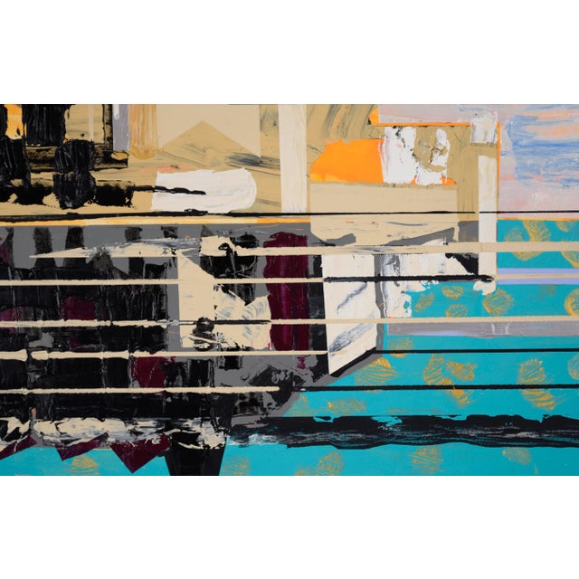 2005 "Mont-Saint-Michel" Abstract Landscape Acrylic Painting by Marc Foster Grant For Sale In Monterey, CA - Image 6 of 10