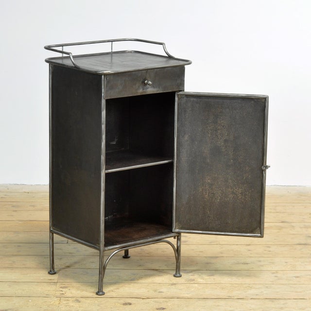 Antique Iron Bedside Table, 1910s For Sale - Image 4 of 13