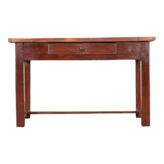 English 19th Century Painted Pine Console-Server For Sale