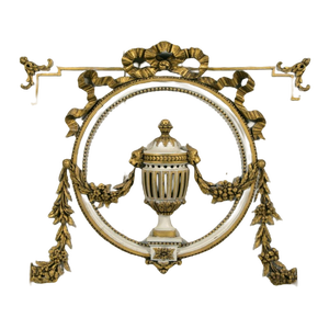 Carved, Lacquered and Gilded Wooden Door Panel, 18th Century