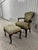 Wood Late 19th Century Victorian Carved Walnut Armchair With Matching Ottoman For Sale - Image 7 of 18