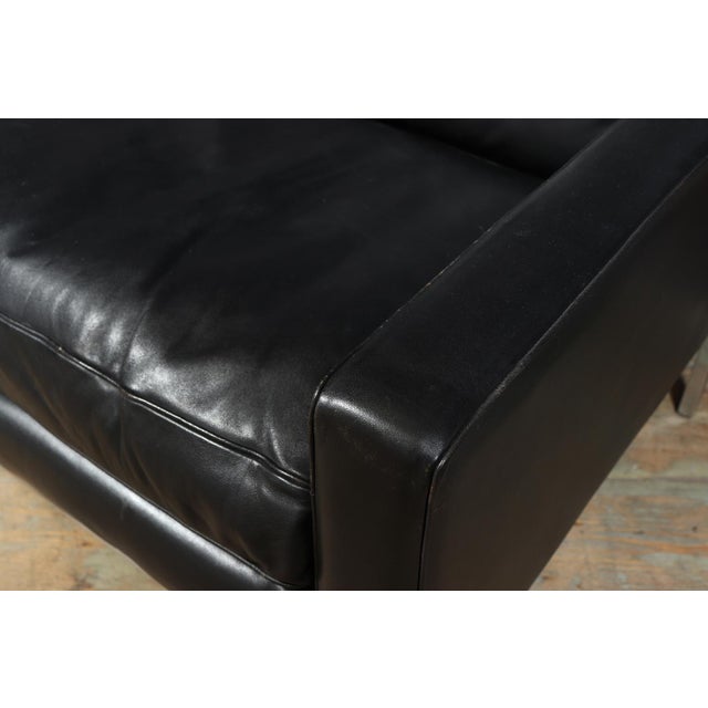 Mid-Century Modern Black Leather Sofa, 1970 For Sale - Image 10 of 16