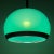 Mid-century green plastic pendant lamp by stilux milano made in italy in the 1972. wiring replaced by a professional...