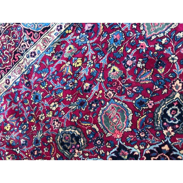 Textile Large Vintage Kerman Rug For Sale - Image 7 of 18