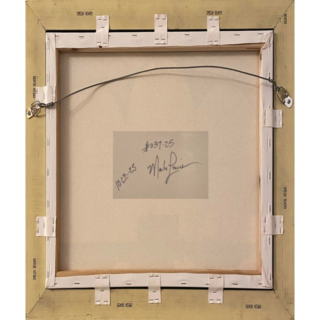 Mark Lewis 2025 "037-25" Abstract Expressionist Burnt Orange & Teal Painting by Mark Lewis For Sale - Image 4 of 6