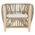 Wood Binah Sanded Rattan Tub Chair Natural Color For Sale - Image 7 of 9