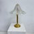 Mid-Century Glass Table Lamp with Golden Flakes, 1970s For Sale - Image 16 of 18