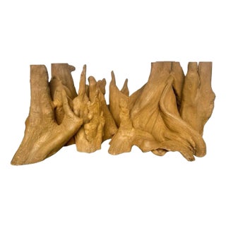 Sculptural Cypress Root Landscape Coffee Table Base by Fred Lindahl, 1978 For Sale