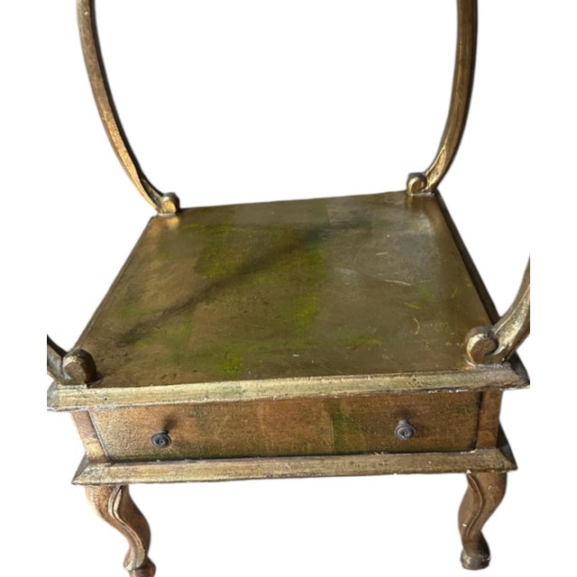 1960s Florentine Gold Wood Etagere Midcentury For Sale - Image 6 of 6