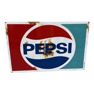 Vintage Pepsi Sign,1960 For Sale