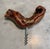 Wood Rare Vintage French Grapevine Wood Corkscrew — Marked “Bourgognes Patriarche” Historic Burgundy House Founded in 1780 — Siret of France - See Pics! For Sale - Image 7 of 8