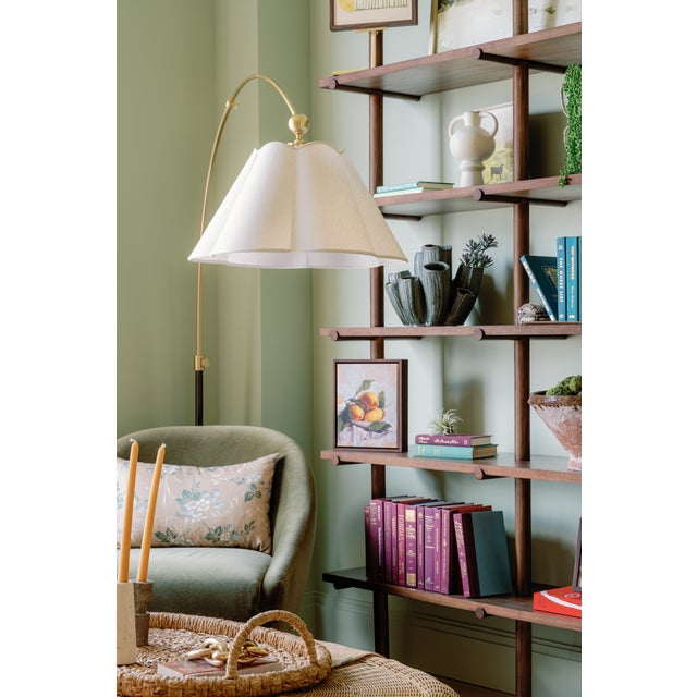 Contemporary Mitzi Janie 22 in. 1 Light Floor Lamp in Aged Brass and True Bronze Finish For Sale - Image 3 of 13