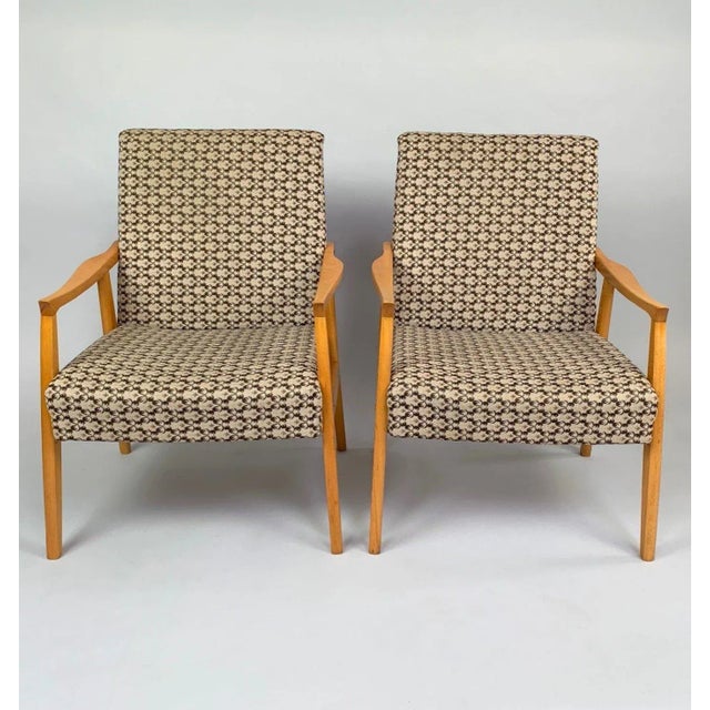 1970s Set of Mid-Century Armchairs, Czechoslovakia, 1970s For Sale - Image 5 of 12