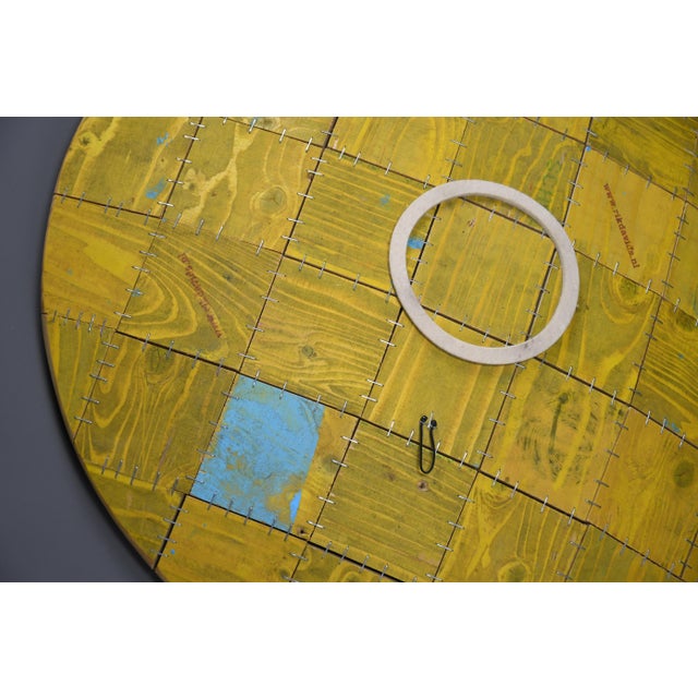 Beige Sculptural Wooden Center or Art Piece by Rik Davids, 2001 For Sale - Image 8 of 12