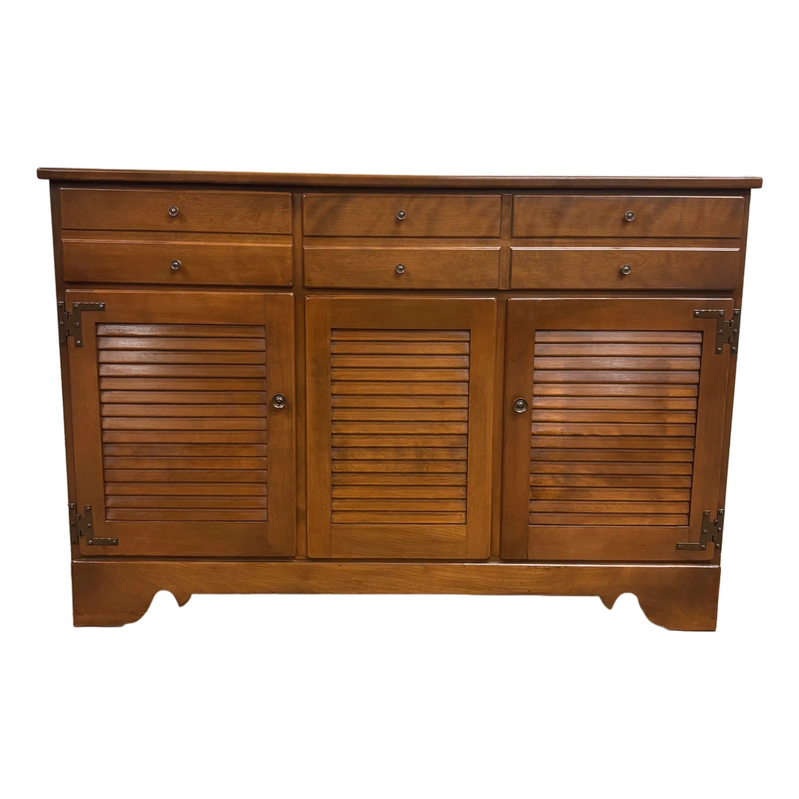 Vintage Ethan Allen Baumritter Heirloom Nutmeg Maple Console