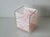 Vintage Mid-Century Acrylic Lucite Pink Mother of Pearl/Marble Effect Rectangular Wastebasket For Sale In Miami - Image 6 of 13