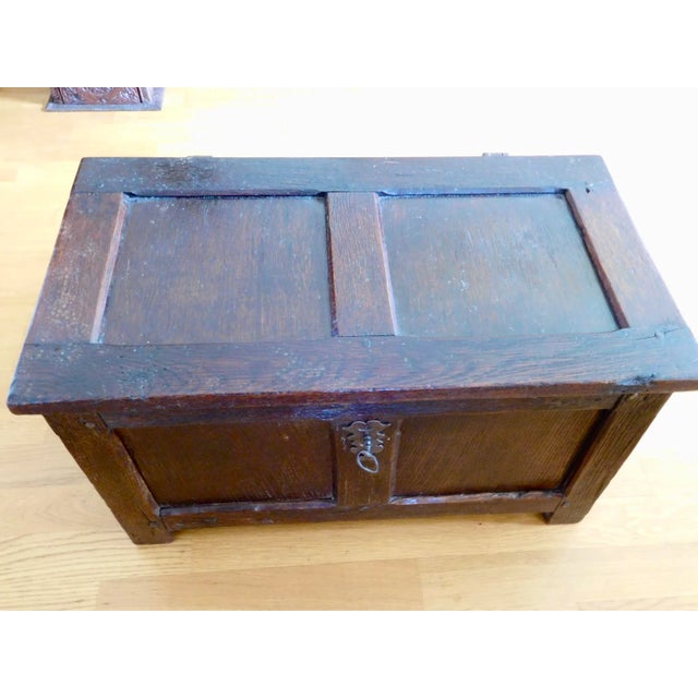 17th Century Oak Chest For Sale - Image 6 of 8