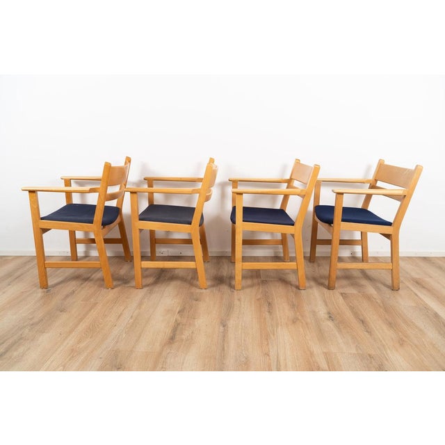Armchairs by Hans J. Wegner for GETAMA, 1960s, Set of 4 For Sale - Image 10 of 18