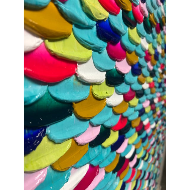 Textured Painting by Piper Bridwell “Can’t Even Count Them All” For Sale - Image 4 of 5