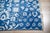 2020s 8x10 Blue Traditional Floral Oushak Hand Knotted Wool Carpet Rug For Sale - Image 5 of 6