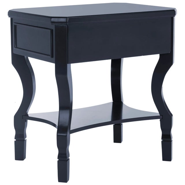 One Drawer Nightstand in Navy For Sale - Image 4 of 11