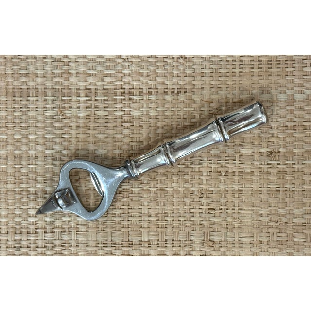 Coastal Tiffany & Co Bamboo Sterling Bottle Opener For Sale - Image 3 of 11
