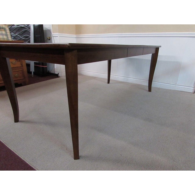 Contemporary Crate & Barrel Mahogany Dining Table With Leaf Chairish