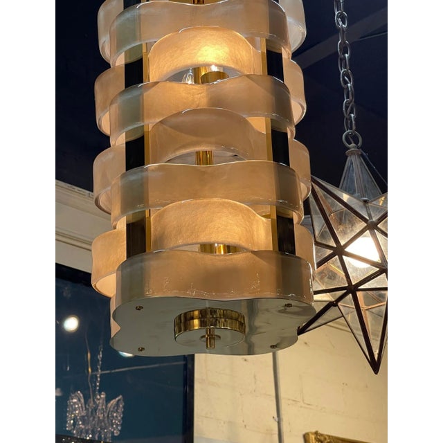 Modern Murano Woven Lanterns in Fume For Sale - Image 3 of 7